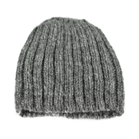 Bonnet Court Dohali Pure Laine Gris Foncé