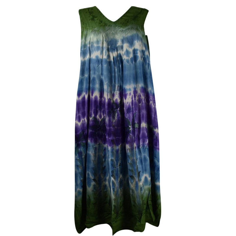 Robe Longue Tangi Grande Taille Tie Dye Robe Longue Tangi Grande Taille Tie Dye