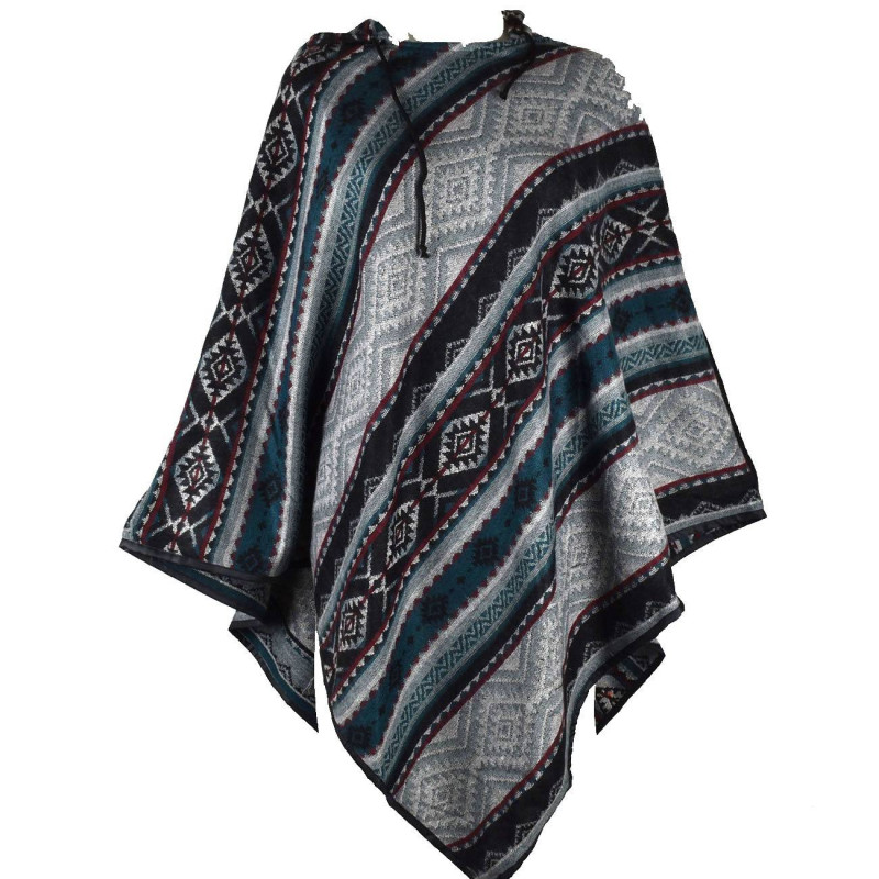 Poncho Lanjoda Motif Géométrique Poncho Lanjoda Motif Géométrique