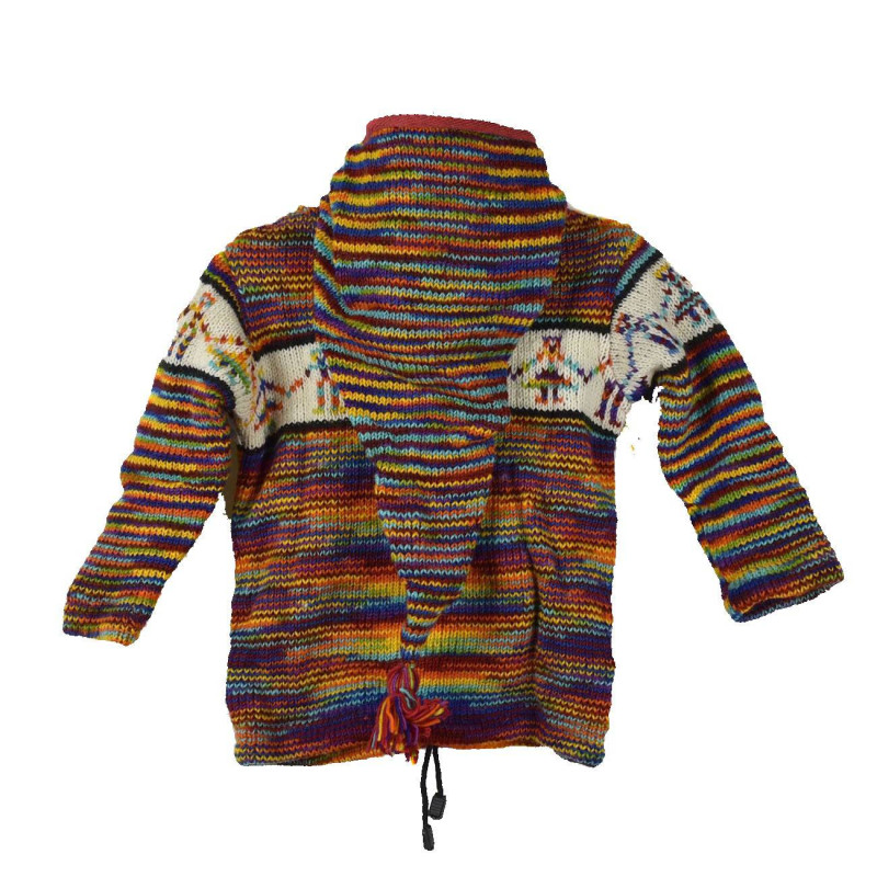 Veste Enfant Laine Capuche Lutin