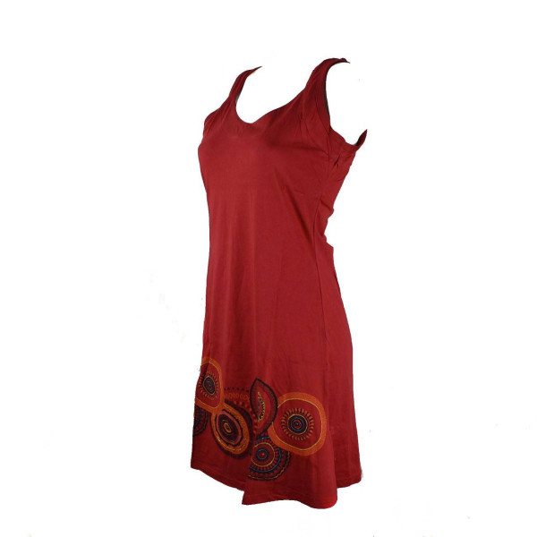 Robe Courte Asara Maille jersey Rouge