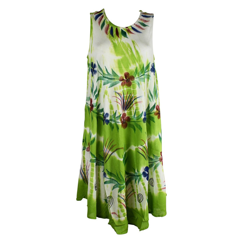 Robe Été Gahiri Batik Deux Tons