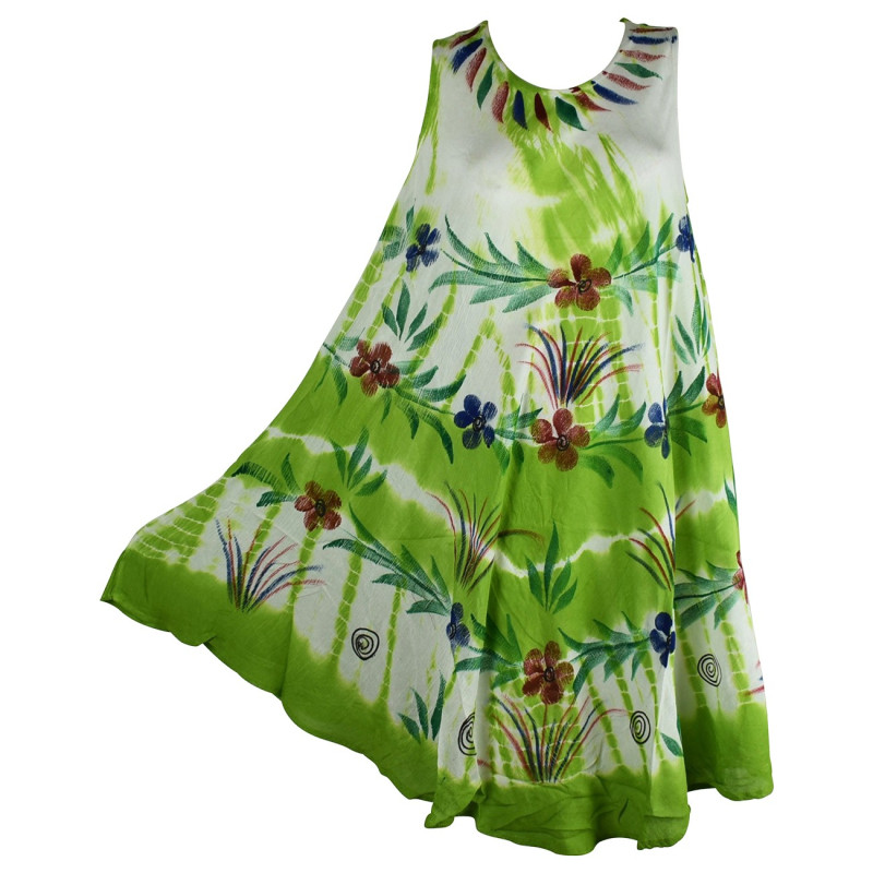 Robe Été Gahiri Batik Deux Tons