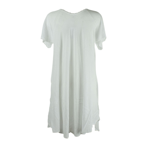 Robe Pauli Grande Taille Unie Blanche