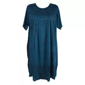 Robe Courte Bagaha Brodée Unie