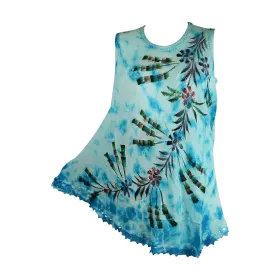 Tunique Ballia Batik Peint Floral