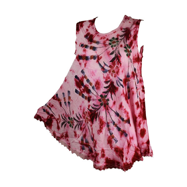 Tunique Ballia Batik Peint Floral