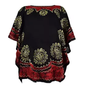 Caftan Court Batik Jalebi et Fines Broderies