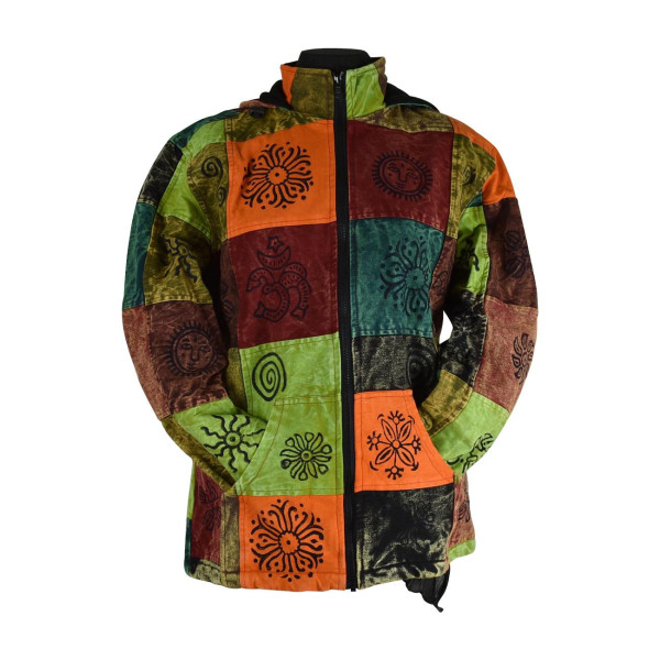 Veste Unisexe Patchwork Mungeli Capuche