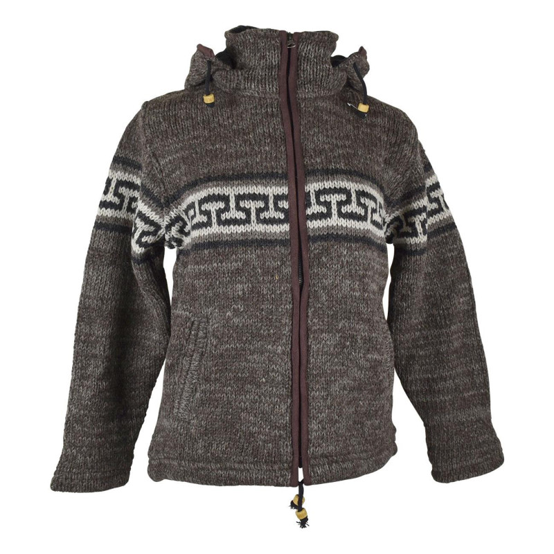 Veste Homme Khudi Tricot Deux Fils Laine