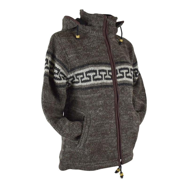 Veste Homme Khudi Tricot Deux Fils Laine