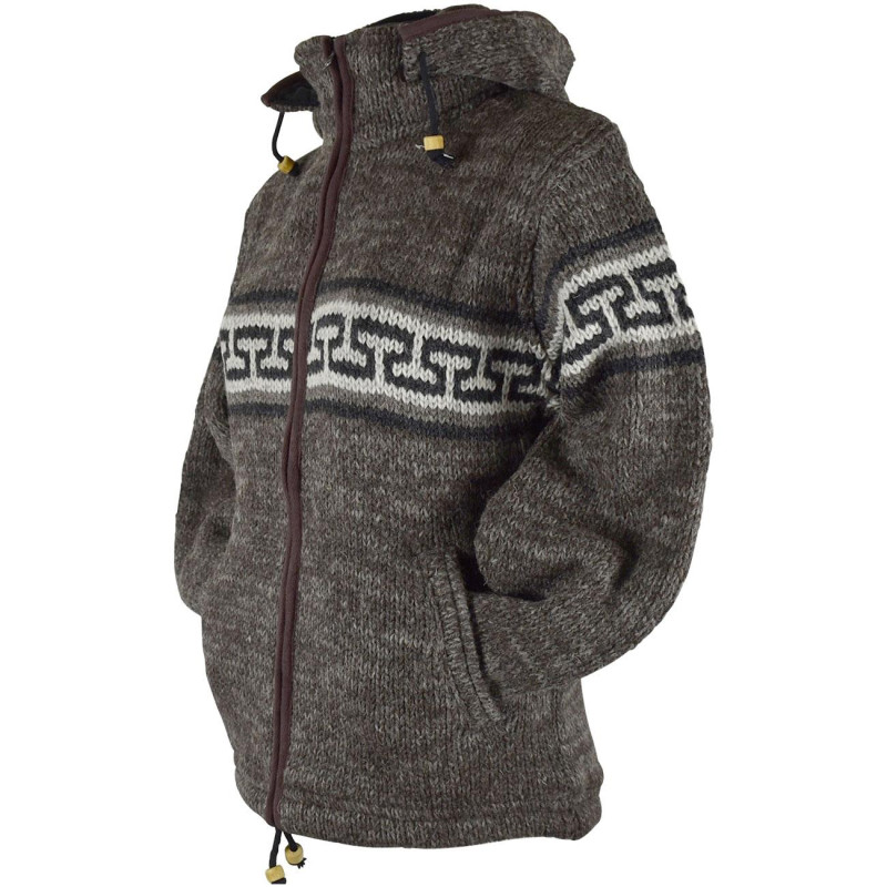 Veste Homme Khudi Tricot Deux Fils Laine