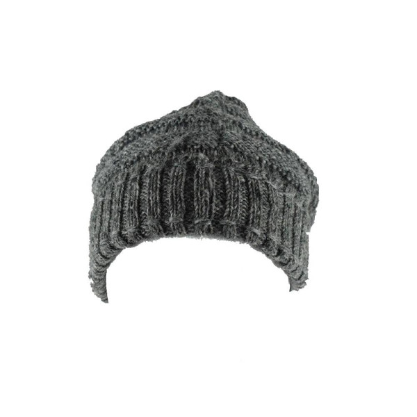 Bonnet Long Nalma Laine et Polaire Gris Foncé