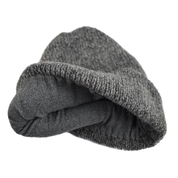 Bonnet Homme Sirpa Laine Gris Foncé