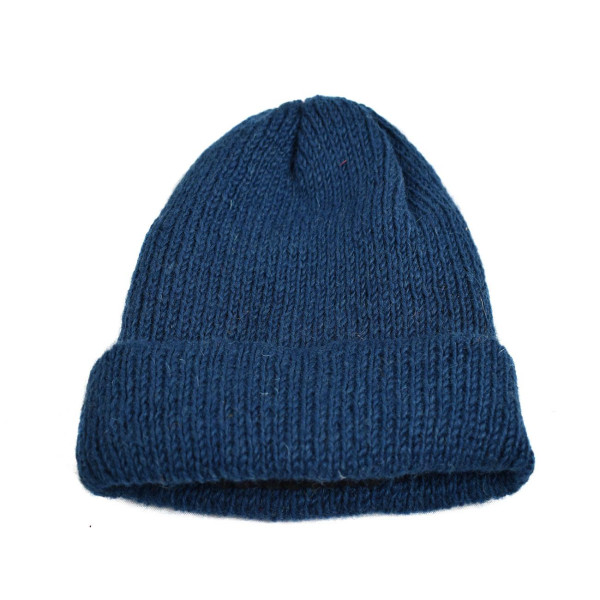 Bonnet Homme Sirpa Laine Bleu Pétrole