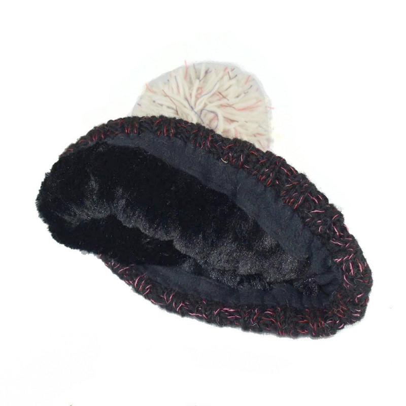 Bonnet Valam Femme Pompon Laine et Polaire