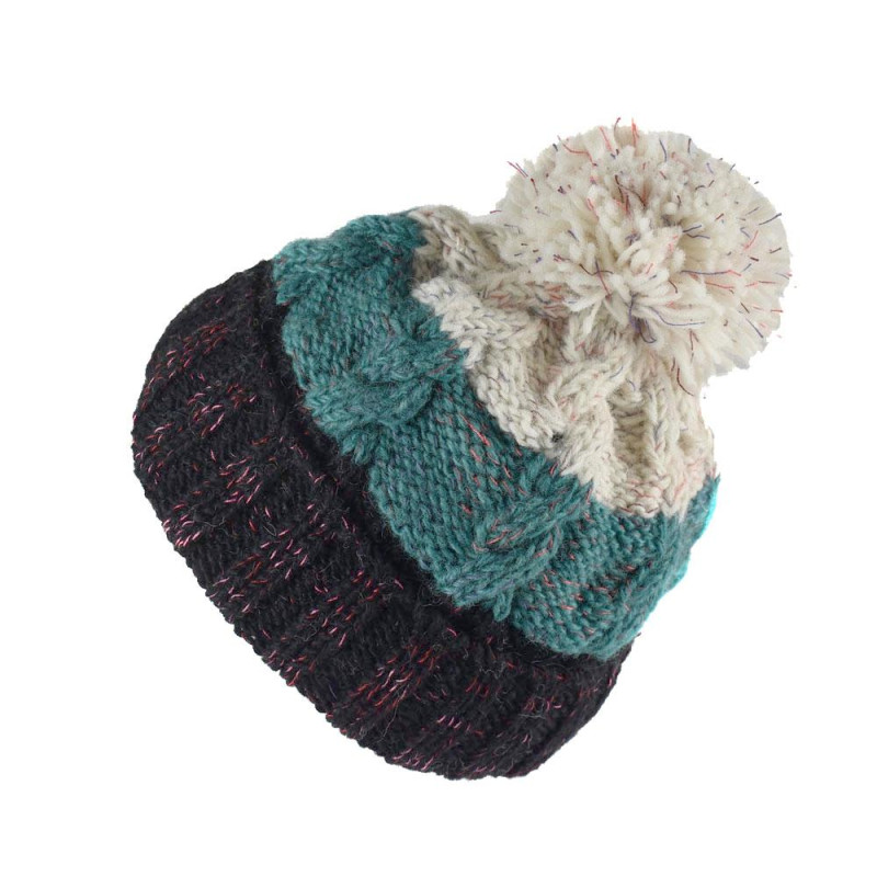 Bonnet Valam Femme Pompon Laine et Polaire