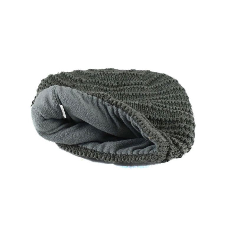 Bonnet Long Kola doublé Polaire Gris Foncé