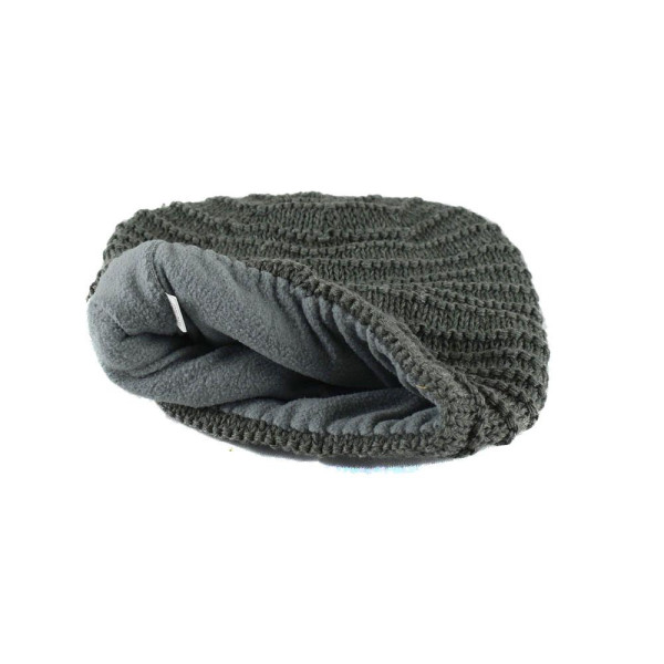 Bonnet Long Kola doublé Polaire Gris Foncé