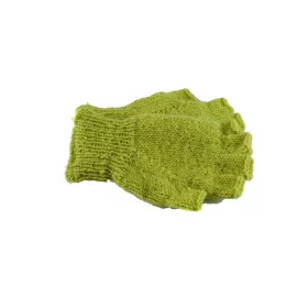 Mitaines Gundu Tricot Laine Vert Anis