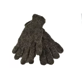 Gants Kolki Laine et Polaire Brun Naturel Foncé