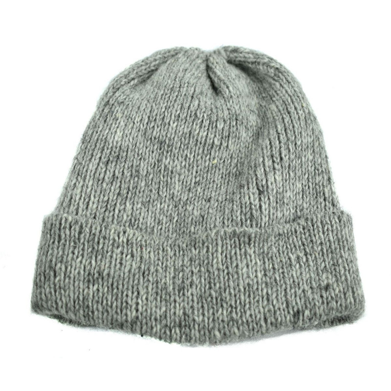 Bonnet Laine Sirpa du Népal Ton Gris Clair