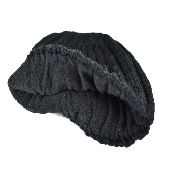 Bonnet Court Dohali Laine et Polaire Noir