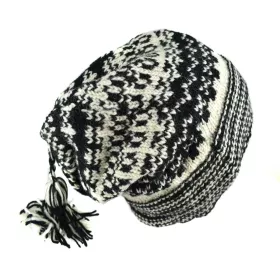 Bonnet Mi long Armala Maille Laine Deux Tons