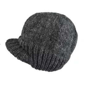 Casquette Homme Laine Tricotée Ton Anthracite