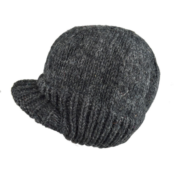 Casquette Homme Laine Tricotée Ton Anthracite