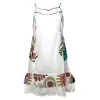Robe D'été Morena Coton Imprimé Blanc