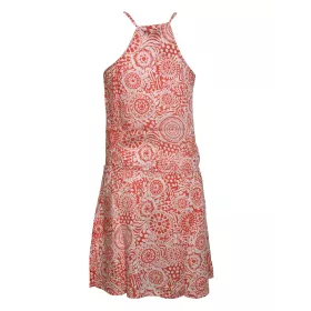 Robe Courte Wadini Imprimé Jalebi Orange