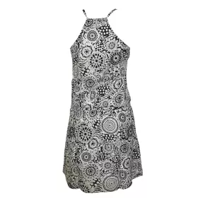 Robe Courte Wadini Imprimé Jalebi Noir