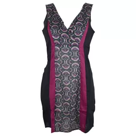 Robe Courte Katol Noir Imprimé