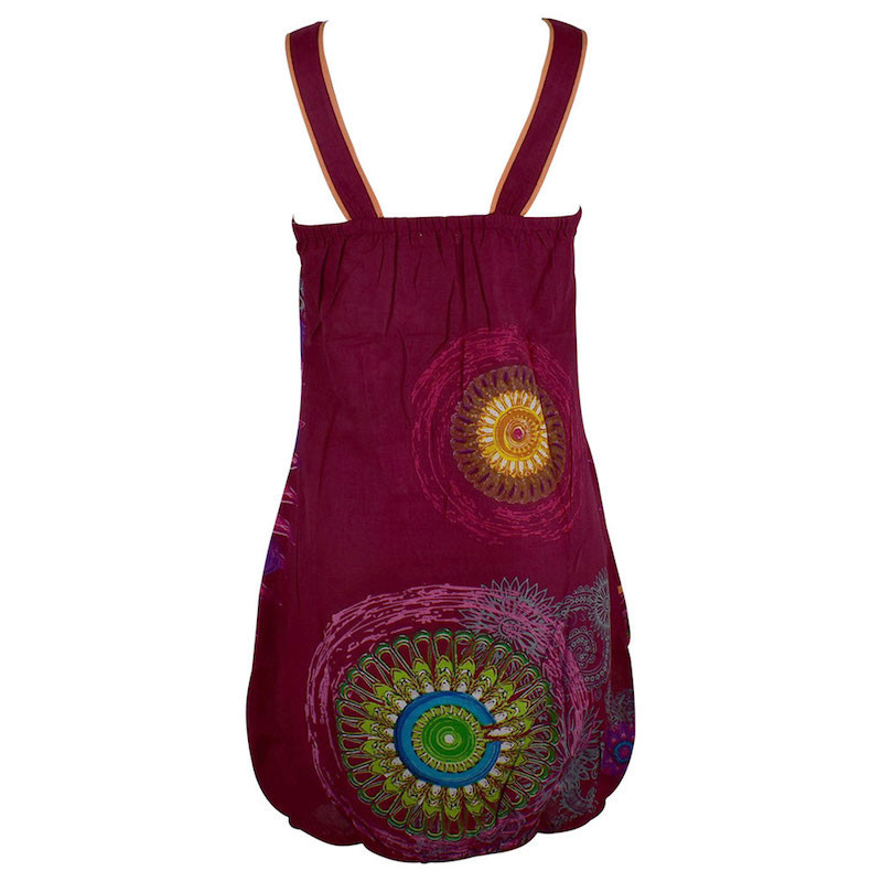 Robe Sarni Coton Imprimé Holy Bordeaux