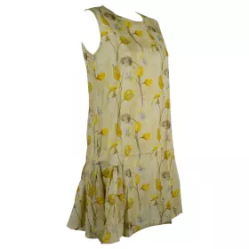 Robe Courte Wani Imprimé Floral Ton Jaune