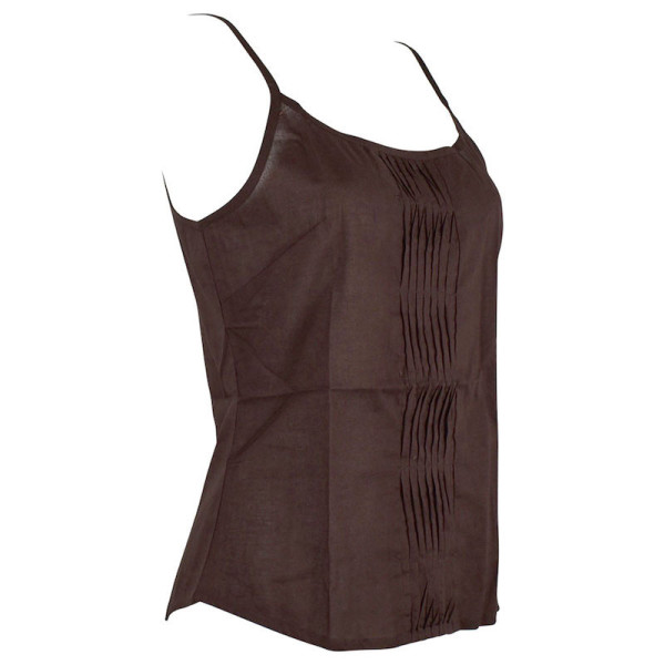 Top Mudra Fine Bretelles Coton Choco