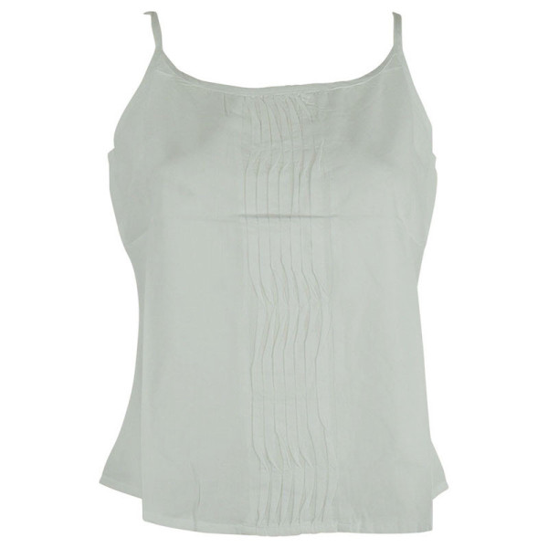 Top Mudra Fine Bretelles Coton Blanc