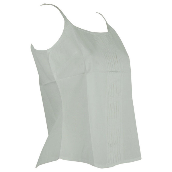 Top Mudra Fine Bretelles Coton Blanc