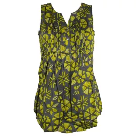 Blouse Kenda Femme Rayonne motif Catena Anis
