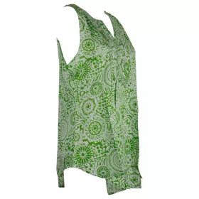 Blouse Kenda Femme Rayonne Imprimé Jalebi Vert