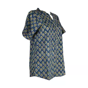 Chemisier Naya Coton Bleu Imprimé Floral