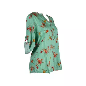Blouse Komana fluide et Manches Longues Ton Vert