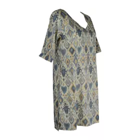 Tunique Tilda Coton Beige Imprimé Ethnique