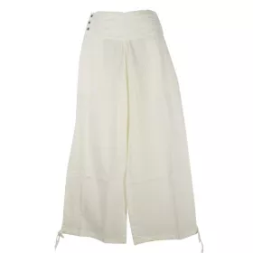 Pantalon Femme Naricha Coton Uni Blanc