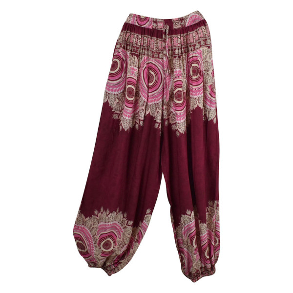 Pantalon Femme Patti Coupe Aladin Bordeaux