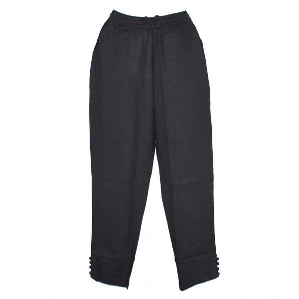 Pantalon Été Joda Coton Khadi Noir