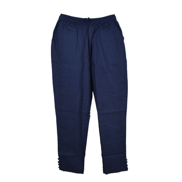 Pantalon Été Joda Coton Khadi Bleu Marine