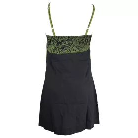 Robe Droite Teka Coton Popeline ethnique Vert
