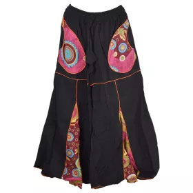 Jupe Culotte Dubari Patte Large Imprimé Bordeaux
